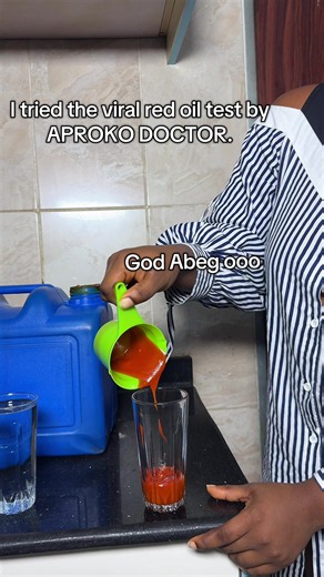 Red Oil Test by Aproko Doctor: How to Check Palm Oil for Purity