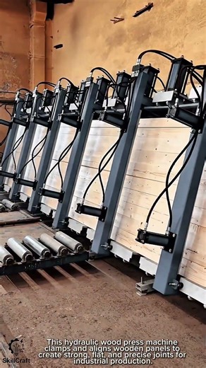 Hydraulic Wood Press Work Tool for Panel Assembly Precision System #worktool