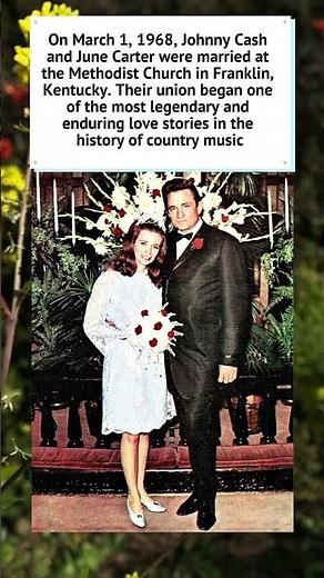 Johnny Cash and June Carter's Wedding 💍