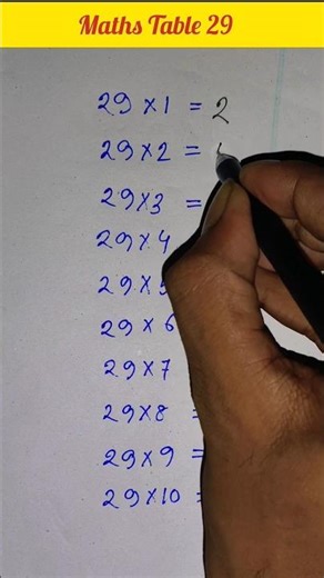 Math table 29 #shorttrick #shortsfeed #maths