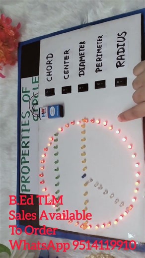 Properties of Circle..Maths.. Working Model..B.Ed TLM Sales Available..To order whatsapp..#ytshorts