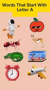 Words that start with A | ABC Vocabulary for Kids and Beginners