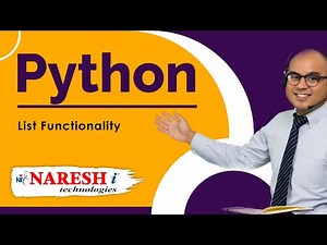 List Functionality in Python | Python List Tutorial | Python List Programs | Naresh IT