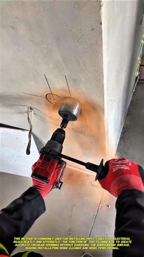 Fast & Precise Wall Hole Drilling Technique Using Hole Saw Tool.