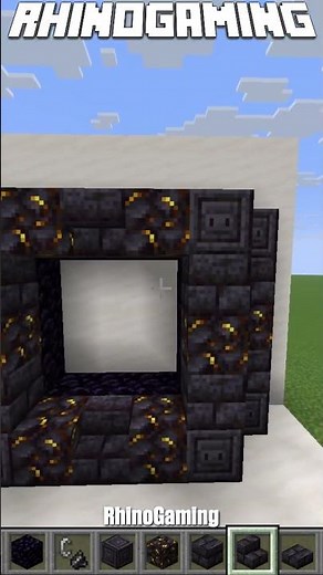 Bastion Style Nether Portal Design! #shorts