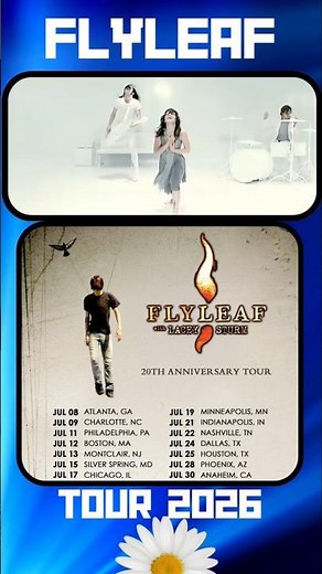 ‪@FlyleafOfficial‬ has officially announced their 20th Anniversary #tour for Summer 2026. #music