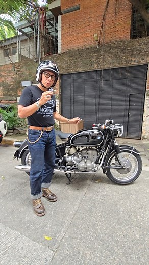 Sound check: 1962 R69s, often these BMW vintage bikes are called stallions because they sound like horses trotting on idle. #fyp #kuyakimanona #moto #bmw #R69s