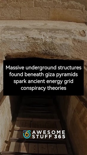 Massive underground structures beneath the Giza pyramids have ignited theories about ancient energy grids, lost technology, and forgotten civilizations. Science is still uncovering the truth. Do you lean more toward archaeology — or mystery? | Awesome Stuff 365 - Outdoors | Facebook