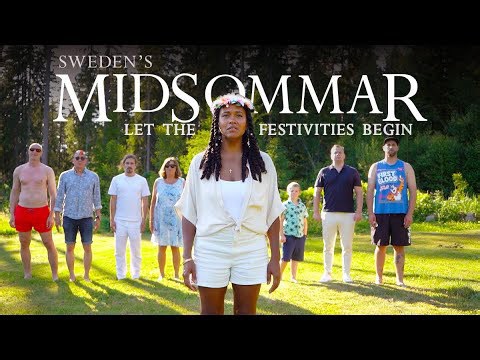 International family experiences traditional Midsommar celebrations in Sweden