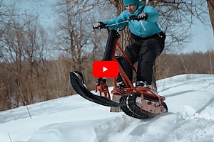 Outdoor Gear We Want: The Snow Scooter Electric Snowmobile