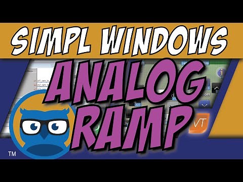 Crestron SIMPL Windows ANALOG RAMP Symbol Tutorial