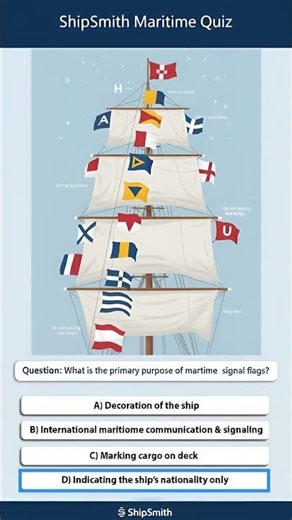 🚩 Marine Signal Flags Quiz! 🚩 #shipsmith #marineservices #maritimesafety #marinediesel #maritimelife