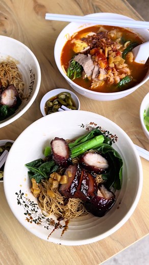 Delicious Wantan Mee at Wing On Noodles Shop in Taman Desa