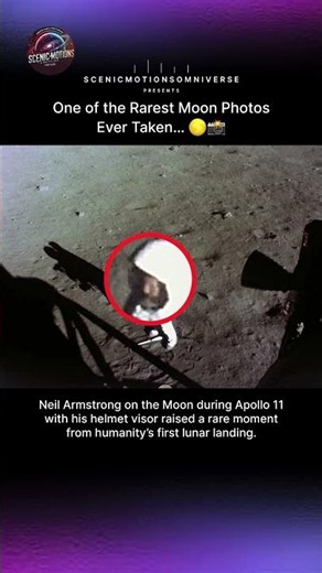 A Rare Glimpse of Neil Armstrong on the Moon…