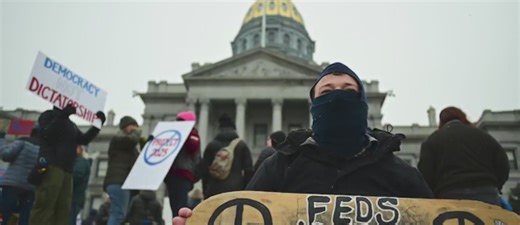 Hundreds protest President Donald Trump during rally