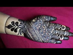 Front hand mehandi design | full hand mehandi design | easy mehandi design