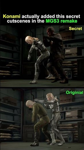 Konami added this secret cutscenes for MGS3 remake #mgs3remake