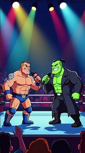 John Cena vs Undertaker | WWE Funny Cartoon Fight 😂 | WWE Animation #shortsfeed #wwelegends