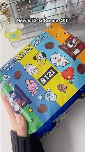 BT21 x CREAM-O! #kpop #btsarmy #bts #jungkook #taehyung #bt21 #bangtan #kawaii #unboxing #blindbag