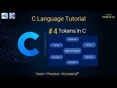 Tokens in C programming with example | what are the type of Tokens?