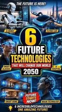 6 Future Technologies That Will Change Our World 🤖🚀 | Future Technology 2050