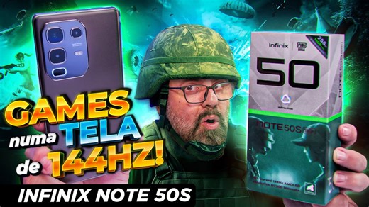 Celular Gamer Acessível com Tela de 144Hz: Infinix Note 50S PUBG