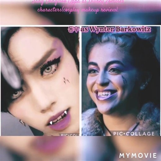 Jang Dongwoo(Infinite) as Disney Zombies characters(cosplay makeup review).#jangdongwoo #infinite.