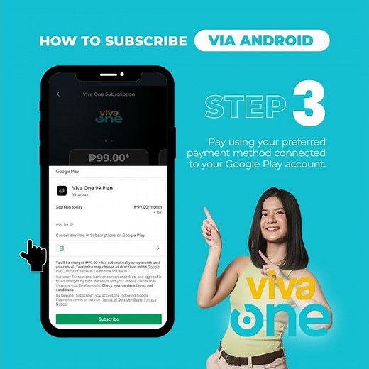 How to Subscribe to Viva One via Android