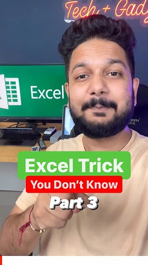 Naman Deshmukh | Excel Trick You Don’t Know Part 3 😬 . . Formula - =DATEDIF(B2,TODAY(),”Y”) . #techplusgadgets #tech #exceltips #excel #exceltipsandtricks... | Instagram