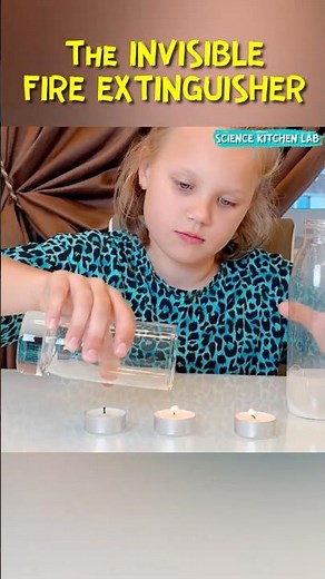 Why Does the Candle Go Out? Make Your Own Invisible Fire Extinguisher #experiment #scienceforkids