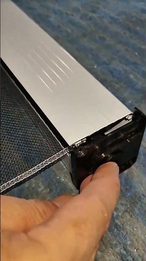Installing a retractable mosquito screen on an aluminum frame #homeimprovement