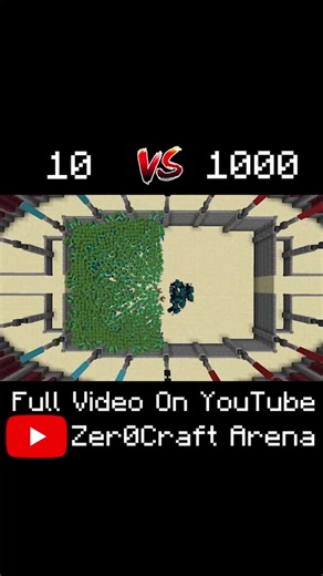 Minecraft Mob Arena: Warden Against 1000 Zombies