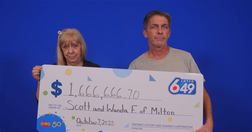 Milton siblings win share of $5-million Lotto 6-49 jackpot thanks to lucky ticket from Becker’s