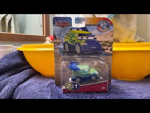 Disney Pixar Cars Color Changers 2024 DJ, Cars Color Changers unboxing review