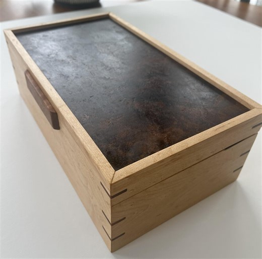 Birdseye Maple and Walnut Burl Keepsake Box. - Etsy