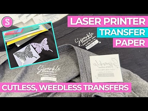 Laser Printer Transfer Paper: No Cut, No Weed Transfers with Presto Paper