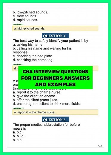 CNA Interview Questions and Answers 2026 | Top Beginner Examples