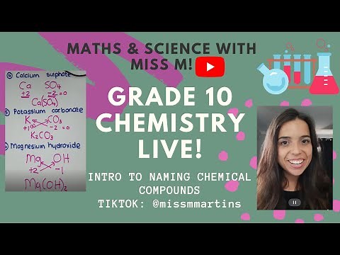 Grade 10 Chemistry Naming compounds LIVE LESSON