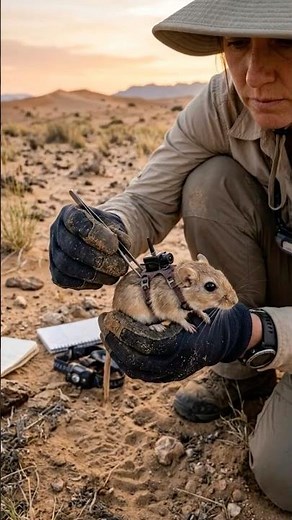 POV: You met the world's smallest jumper 🐭 #pygmyjerboa #wildlife #tinyanimals #nature #microscopic