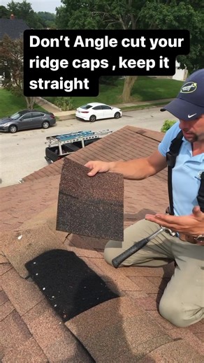 3.3M views · 11K reactions | Proper way to install hips it ridge caps #justcalljust #roofingshingles #roofing | Just Improvements, LLC | Facebook