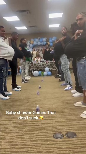 This was so Fun 🩵🤣 #babyshower #babyshowergames #babyshowerideas #babyshowergameidea #funnyvideos #fy