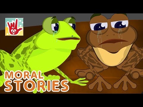 Short Stories In Sign Language | The Two Frogs And The Well | Sign Language Animated Moral Story