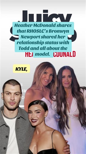 Do you think Bronwyn and the model are just a publicity stunt? 📷: Heather McDonald IG & The Cut 🎧: Juicy Scoop, 2/5/2026 #fyp #bravo #bravotv #peacock