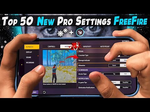 Top 50 New Pro Settings Free Fire [ Secret ] Sensitivity | New Headshot Setting ~