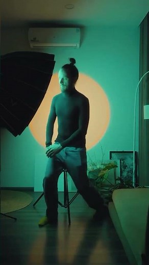 Sunset Lamp Cinematography Trick! 🌅 Create Moody Lighting with Phone & Amaran 🎬 #cinematography #l