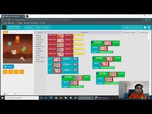 coding basics for beginners (Kids) in Sprite Lab under Code.org. block based coding (Darsh Mittal) 2