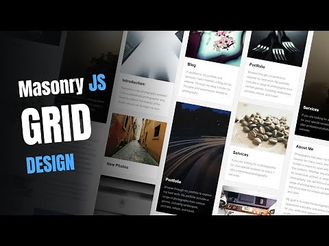 Build A Masonry Grid With The Masonry JS Library | Quick Tutorial