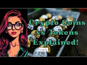 Crypto Coins vs Tokens Explained! | Crypto Geek Girl Breaks It Down