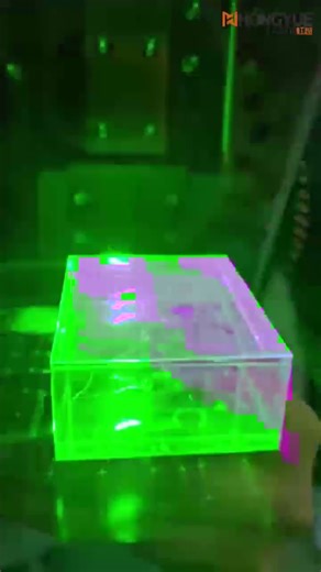 3D Glass Laser Engraving Machine #3dprinting #machine#laser #crystal carving