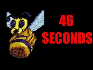 Terraria 1.4 Queen Bee Speedrun 46 SECONDS World Record